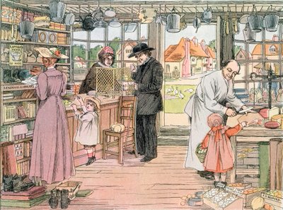 A vegyesbolt, 1899. A boltok könyvéből, 1899 alkotó: Francis Donkin Bedford