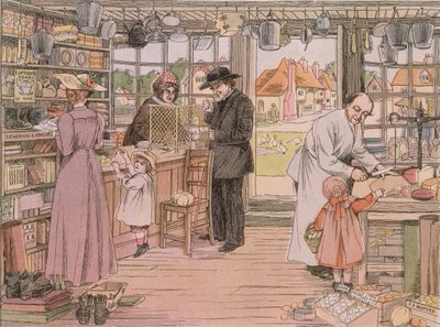 A vegyesbolt, a "The Book of Shops"-ból alkotó: Francis Donkin Bedford