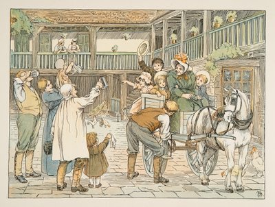 Az Ostler, a Four and Twenty Toilers című kötetből, pub. 1900 (színes litográfia) alkotó: Francis Donkin Bedford