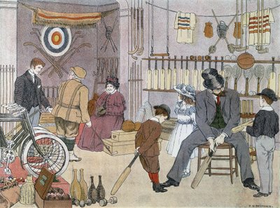 A sportbolt, a "The Book of Shops"-ból alkotó: Francis Donkin Bedford