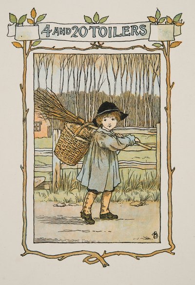 Vignetta a Four and Twenty Toilers című kötetből, pub. 1900 (színes litográfia) alkotó: Francis Donkin Bedford