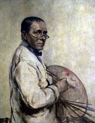 Sir William Orpen művész portréja (1878-1931) 1932 körül (olaj, vászon) alkotó: Francis Edwin Hodge