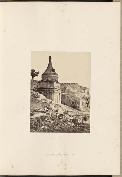 Absalom sírja, Jeruzsálem alkotó: Francis Frith