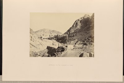 Megközelítés a Sinai kolostorhoz alkotó: Francis Frith