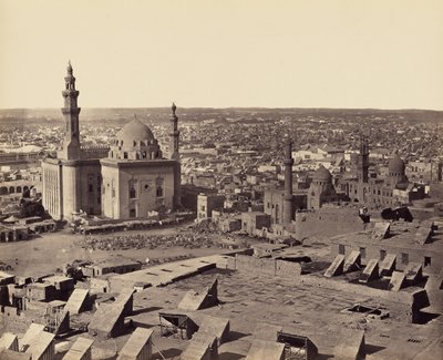 Kairó a Citadelláról. Első nézet alkotó: Francis Frith