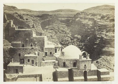 Mar-Saba-i kolostor, Jeruzsálem közelében, 1857. alkotó: Francis Frith