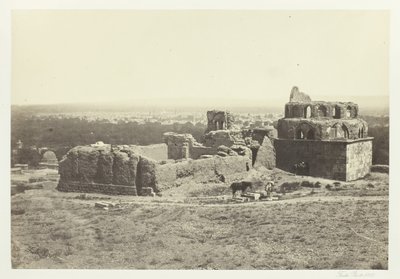 Damaszkusz távoli kilátása, 1857. alkotó: Francis Frith