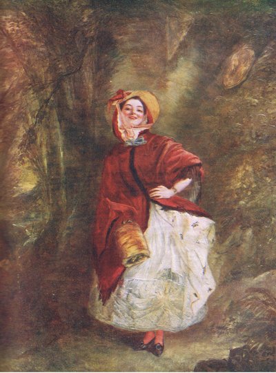 Dolly Varden, illusztráció a világ legjobb könyveinek könyvtárából, 1940 körül alkotó: Francis Frith