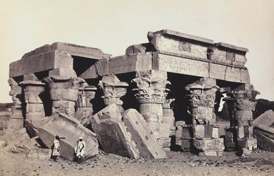 "Egyiptom és Palesztina": Sobek templomának romjai és Kom Ombo Haroeri, Felső-Egyiptom alkotó: Francis Frith