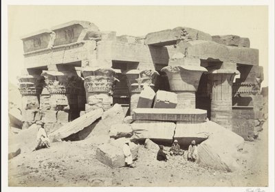Kilátás a Kom Ombo templomra Gyerünk Ombo. NearView. (cím a tárgyon) alkotó: Francis Frith