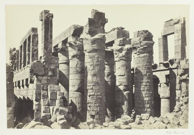 Oszlopok csarnoka, Karnac alkotó: Francis Frith