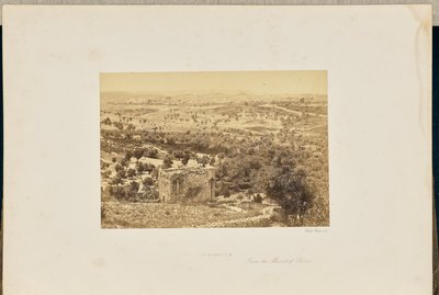 Jeruzsálem, az Olajfák hegyéről alkotó: Francis Frith