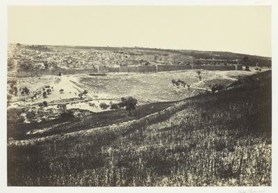 Jeruzsálem, az Olajfák hegyéről, 1857. 2. sz. alkotó: Francis Frith