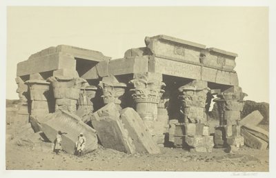 1857-ben jött Ombóba, Felső-Egyiptomba. alkotó: Francis Frith