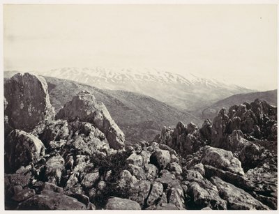 Hermón-hegy, a színeváltozás hegye alkotó: Francis Frith