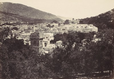 Nablous, Az ókori Sikem, 1857. alkotó: Francis Frith