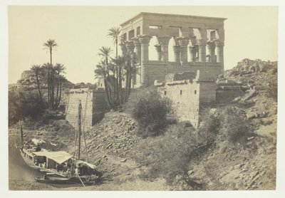 Pharoahs Bed, Philæ szigete, 1857. alkotó: Francis Frith