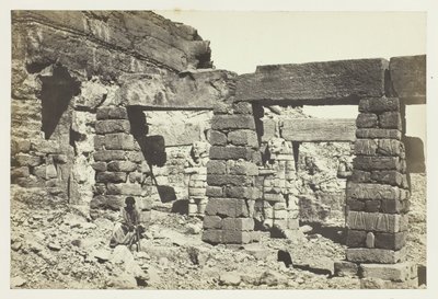 Cerf Hossayn templomának portikusza, Núbia alkotó: Francis Frith