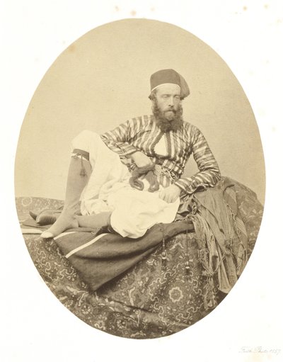 Portré, török nyári viselet alkotó: Francis Frith