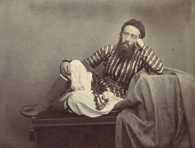 Portré, török nyári viselet, 1857. alkotó: Francis Frith