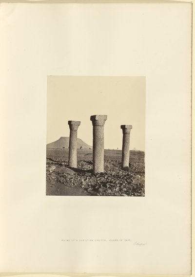 Keresztény templom romjai, Saye sziget, Etiópia alkotó: Francis Frith