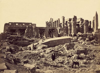 El-Karnak temploma, délkelet felől alkotó: Francis Frith