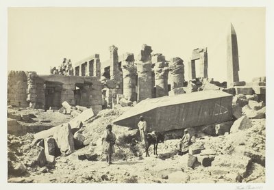 Az összetört obeliszk, Karnac, 1857. alkotó: Francis Frith