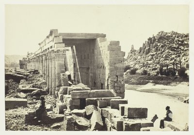 A Colonnade, Philæ-sziget alkotó: Francis Frith