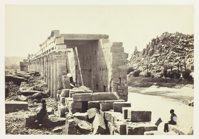 A Colonnade, Philæ-sziget alkotó: Francis Frith