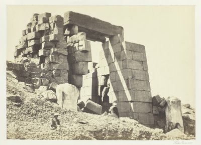 A gránitoszlop, Théba, 1857. alkotó: Francis Frith
