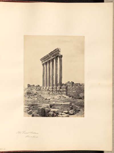 A nagy oszlopok, Baalbek alkotó: Francis Frith