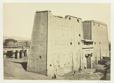 A Nagy Pilon Edfouban, Felső-Egyiptomban, 1857. alkotó: Francis Frith