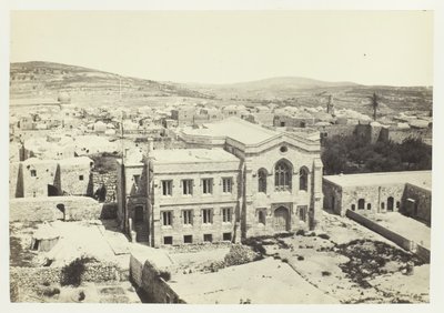 Az új angol templom a Hippicus-toronyból, Jeruzsálem, 1857. alkotó: Francis Frith