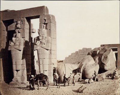 El-Kurneh Rameseum, Théba, 1857. alkotó: Francis Frith