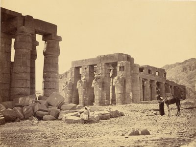 Az El-Kurney-i Ramesseum, Théba, második nézet alkotó: Francis Frith