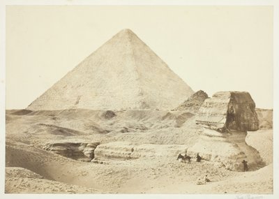 A Szfinx és a Nagy Piramis, 1857, nyomtatva 1862. alkotó: Francis Frith