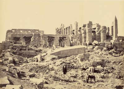 El-Karnak temploma. Délkeletről alkotó: Francis Frith