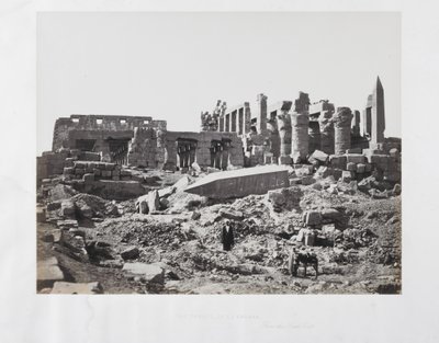 El-Karnak temploma délkeletről alkotó: Francis Frith
