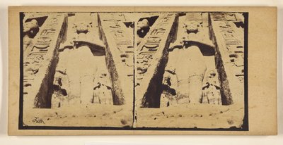 [Der kleine Felsentempel von Abu Simbel.] alkotó: Francis Frith