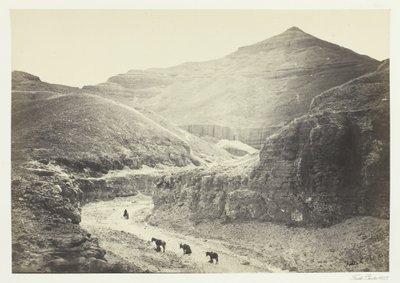 A királyok sírjának völgye, Théba, 1857. alkotó: Francis Frith