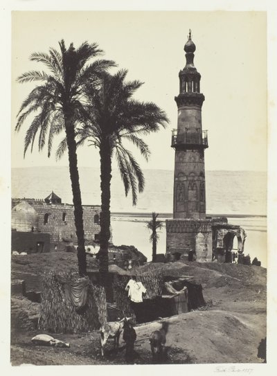Nézet Girgehben, Felső-Egyiptomban, 1857. alkotó: Francis Frith