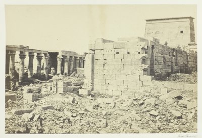 Kilátás Philæ szigetére, 1857. alkotó: Francis Frith
