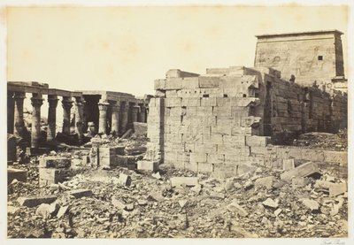 Kilátás Philae szigetére alkotó: Francis Frith