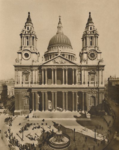A nagy templomot Wren építette a régi St. Pauls helyén, c1935. alkotó: Frith and Co