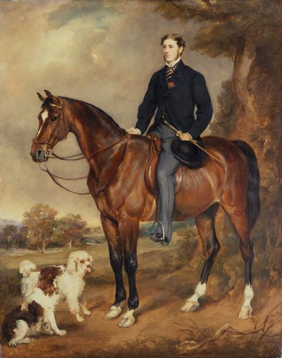 Seymour Sydney Hyde lovas portréja, Harrington 6. grófja (olaj, vászon) alkotó: Francis Grant