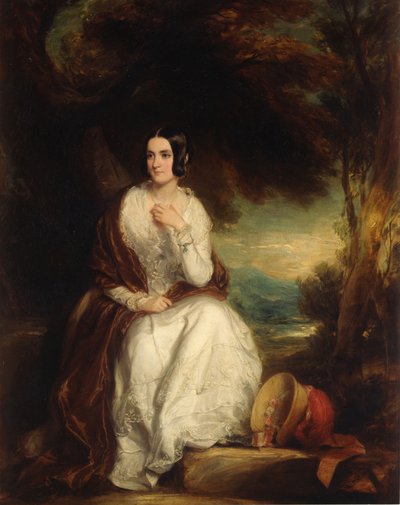 Eleanor portréja, Northumberland 4. hercegének felesége, 1844 körül (olaj, vászon) alkotó: Francis Grant
