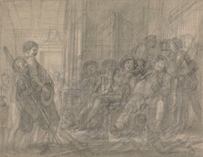 Falstaff megvizsgálja az újoncokat alkotó: Francis Hayman
