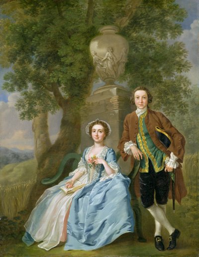 George és Margaret Rogers portréja, 1748-50 körül (lásd még: 111971) alkotó: Francis Hayman
