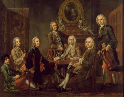 Egy csapat úri portré a művésznővel, 1745 körül (olaj, vászon) alkotó: Francis Hayman