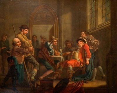 Sir John Falstaff újoncokat gyűjt, 1765. alkotó: Francis Hayman